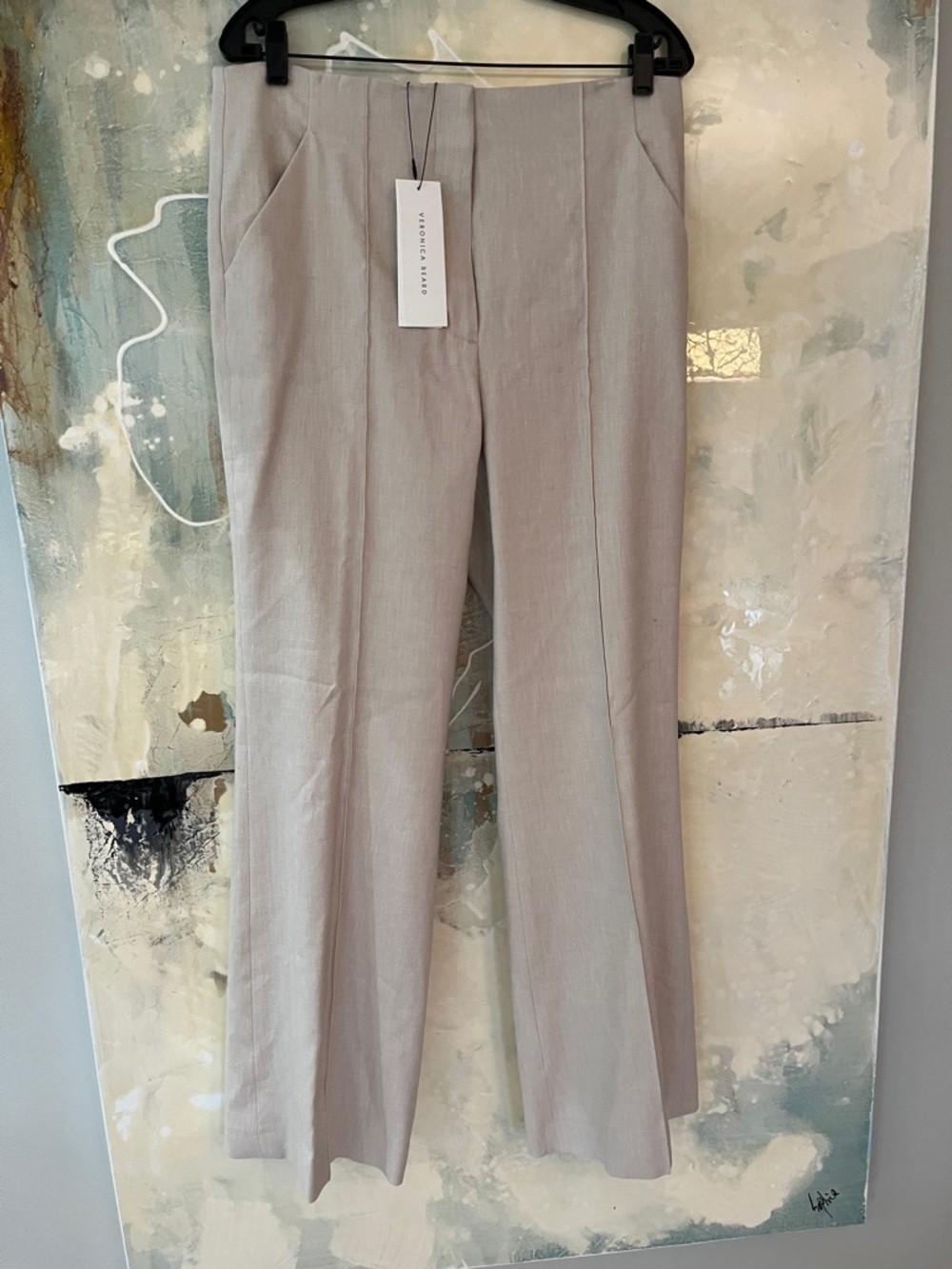 NWT Veronica Beard Komi linen blend pants. Size 12.